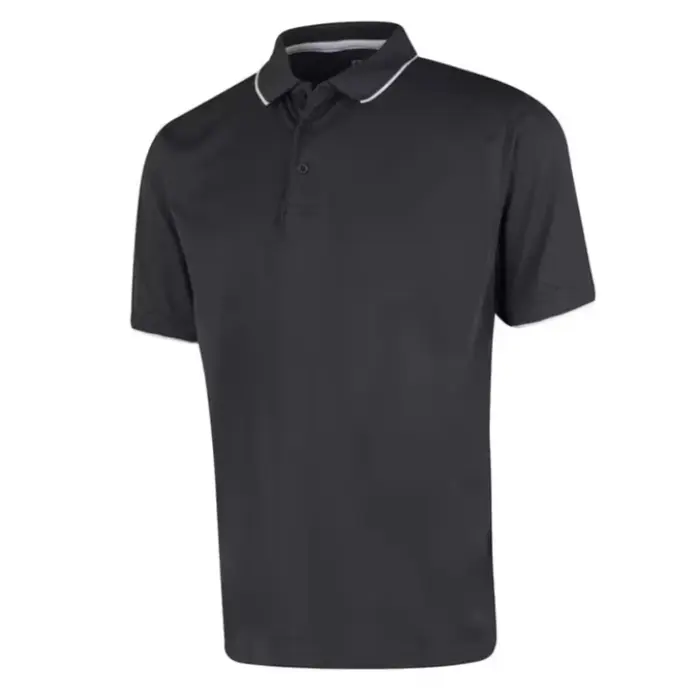 Island Green Island Green Performance Herren Poloshirt - Schwarz