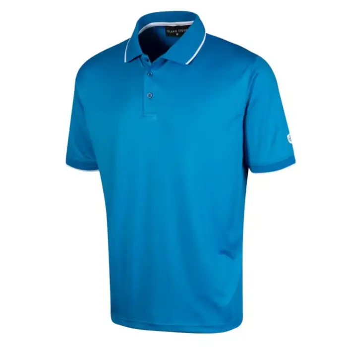 Island Green Island Green Performance Herren Poloshirt - Blau