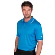 Island Green Island Green Performance Men's Polo Shirt - Sky Azure