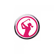 Surprizeshop Surprizeshop 'Lady Golfer'Retractable Golf Pencil - Pink