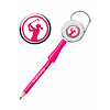 Surprizeshop 'Lady Golfer' Crayon de Golf Rétractable - Rose
