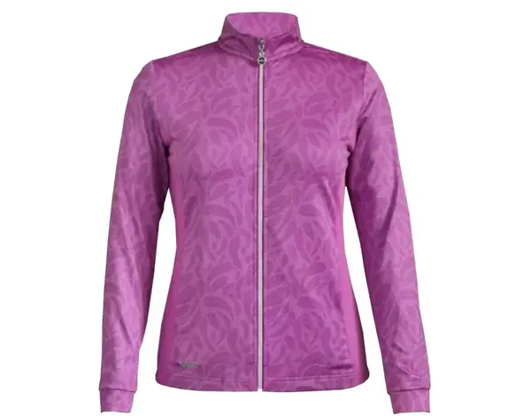 Island Green Island Green Feather Print Stretch Mujer Top Layer - Rosa