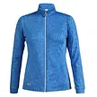 Island Green Island Green Feather Print Stretch Dames Top Layer - Blauw