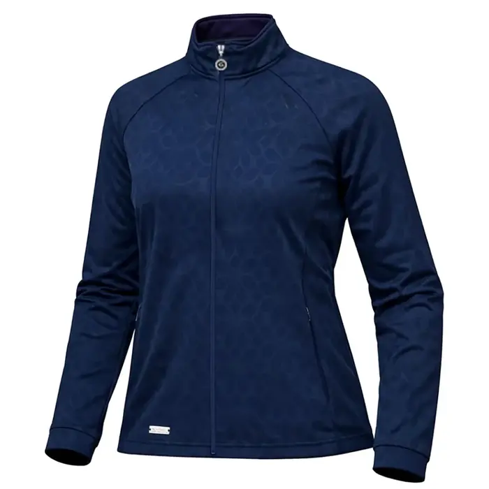 Island Green Island Green Floral Print Full Zip Damen Top Layer - Marineblau