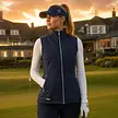 Island Green Island Green Quilted Padded Femme Gilet - Bleu Marine