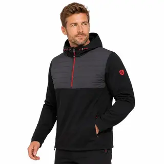 Island Green Island Green Padded Technical Men's Hoody - Black Red