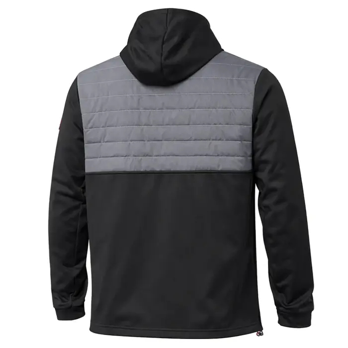 Island Green Island Green Padded Technical Herren Hoodie - Schwarz Rot
