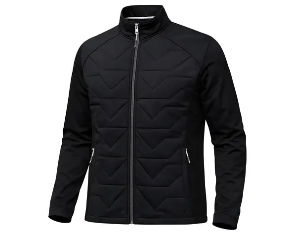 Island Green Island Green Quilted Performance Heren Jacket - Zwart