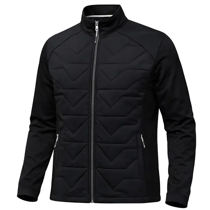 Island Green Island Green Quilted Performance Homme Veste - Noir
