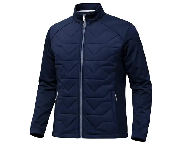 Island Green Island Green Quilted Performance Homme Veste - Bleu Marine