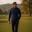 Island Green Island Green Quilted Performance Hombre Chaqueta - Azul Marino