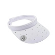 Surprizeshop Surprizeshop Crystal Clip Damen Golf Visor Mit Ballmarkerserie - Weiß