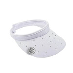 Surprizeshop Crystal Clip Ladies Golf Visor Met Markeerset - Wit