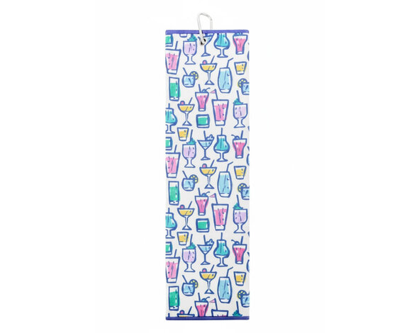Surprizeshop Surprizeshop 'Over Eighteen Boozy' Serviette de Golf Tri-Fold - Bleu