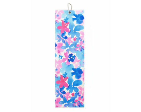 Surprizeshop Surprizeshop 'Watercolour Petal' Toalla de Golf Tri-Fold - Azul