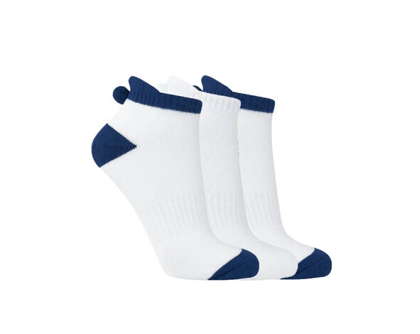 Surprizeshop Surprizeshop Ladies Pom Pom Golf Socks - Navy (3 Pairs)