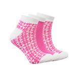 Surprizeshop Calcetines Cortos De Golf Para Mujer - Rosa Violeta (Pack De 3)