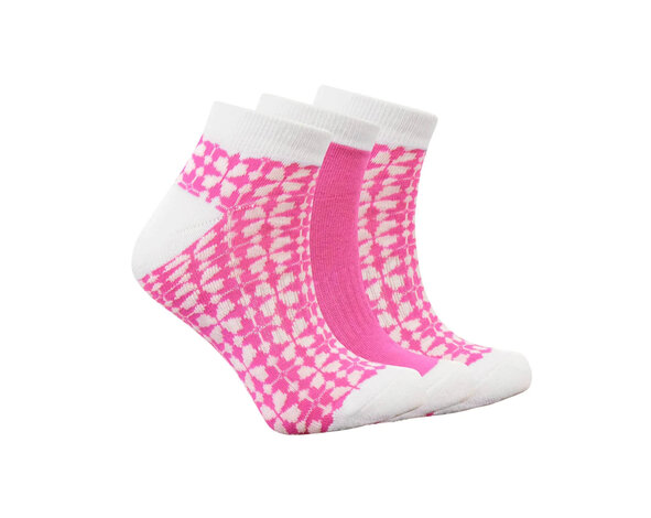 Surprizeshop Surprizeshop Chaussettes de Golf Courtes Femme - Rose Violet (Lot de 3)