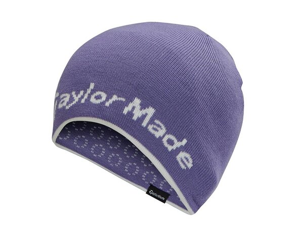 TaylorMade Taylormade Reversibel Damen Beanie - Lila Weiß