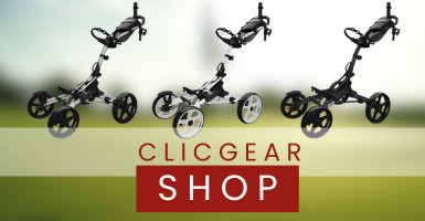 Bekijk de Clicgear trolleys op GolfDriver.nl