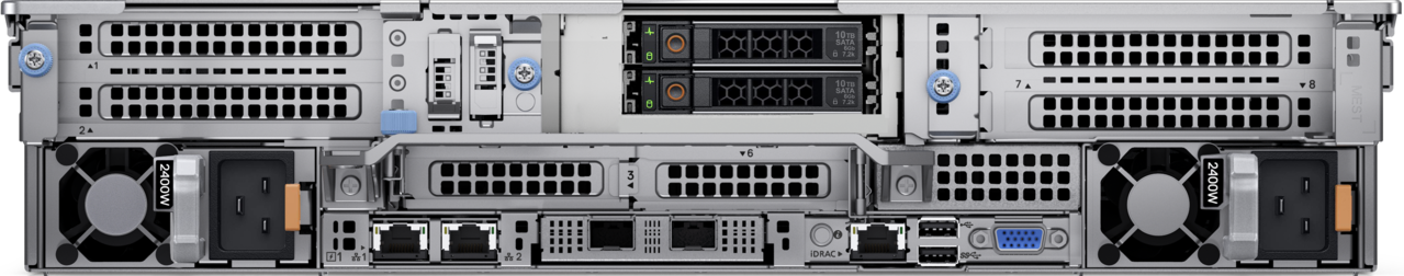 Dell PowerEdge™ VMS Server R76 MY25, 19" - 2U - 8/8 - 64TB Bruto| Intel® Xeon®, 64GB, 2 x 480GB SSD, RAID 1 for Operating System: Windows Server 2025 STD UK 64 bits Dell PowerEdge™ VMS Server R76 MY25, 19" - 2U - 8/8 - 64TB Bruto| Intel® Xeon®, 64GB, 2 x 480GB SSD, RAID 1 for Operating System: Windows Server 2025 STD UK 64 bits