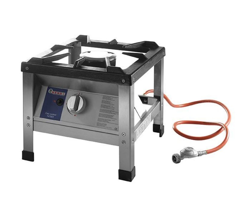 Fornello A Gas HENDI Hokker - 10.8kW - 580x650x400mm - Per Cucina Professionale Con Piedini - Foto 5