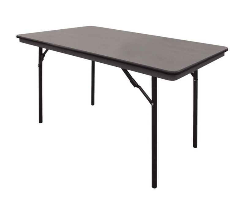 Bolero Table With Foldable Legs Strong Plastic 75 H X122 B X61 D Cm
