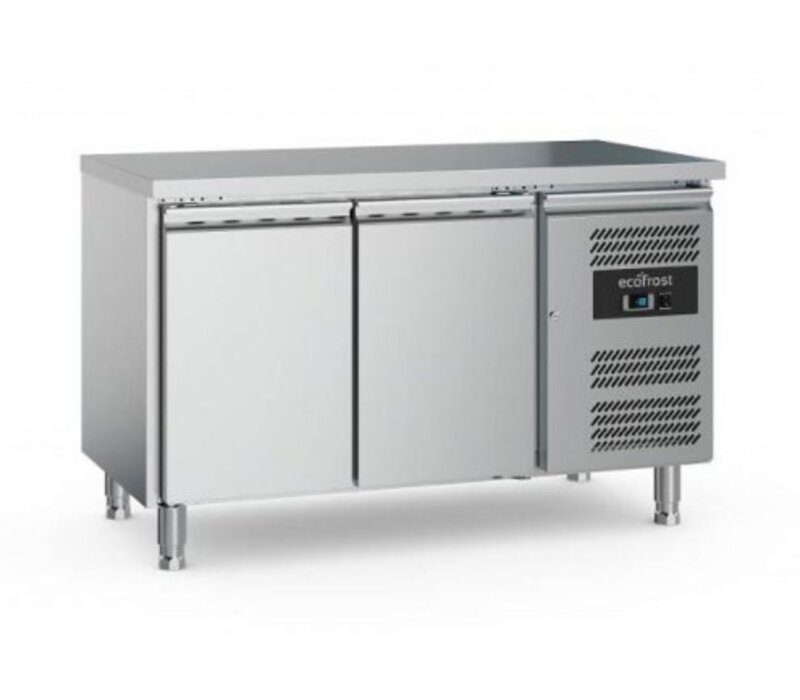 Cool Workbench Stainless Steel 2 Doors 282 Liters 136x70x
