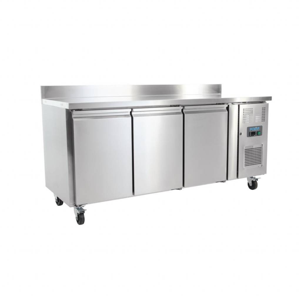 Polar Cool Workbench Stainless Steel 3 Door 180x70x H 95cm