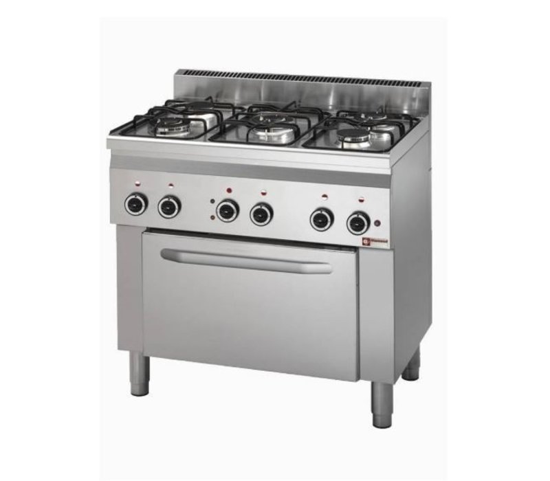 Diamond Stove 5 Burners Electric Oven 230v With Lighting