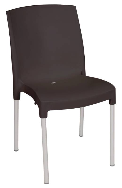 Bolero Stackable Plastic Chair Strong Black Price Per 4 Pieces