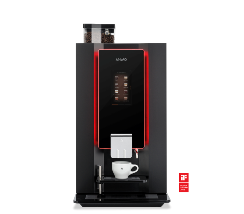 Animo Optibean 4 Touch Black Coffee Beans 4 Canisters