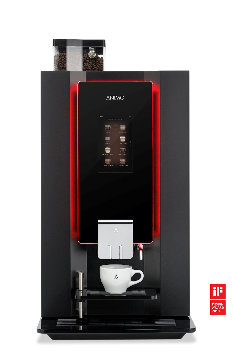 Animo Optibean 4 Touch Black Coffee Beans 4 Canisters