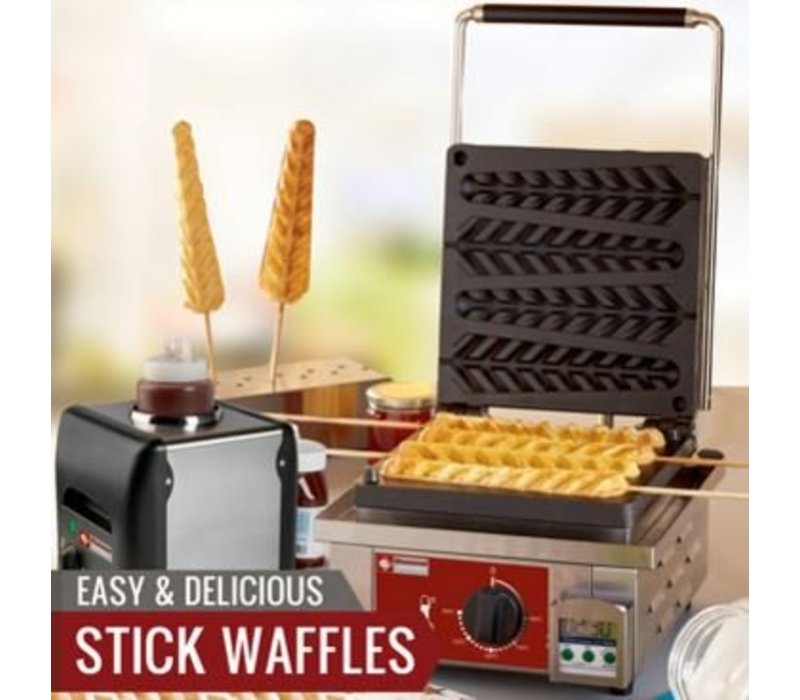 Diamond Lolly Waffle Machine 4 Pieces 305x440x (h) 230mm 1.6KW