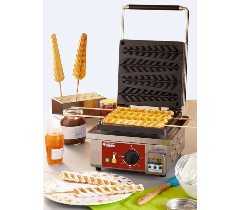 Diamond Lolly Waffle Machine 4 Pieces 305x440x (h) 230mm 1.6KW