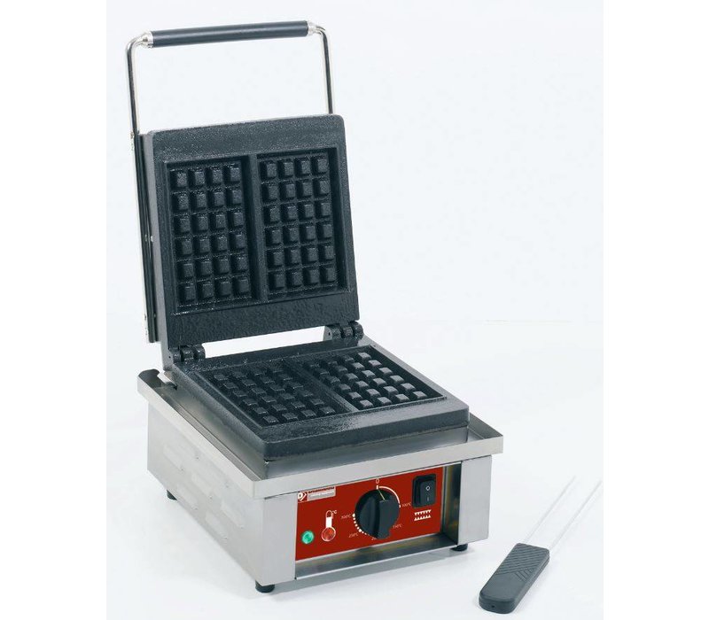 Diamond Waffle Iron Liege Waffles with cast iron plate 305x440x (h) 230mm 1.5KW