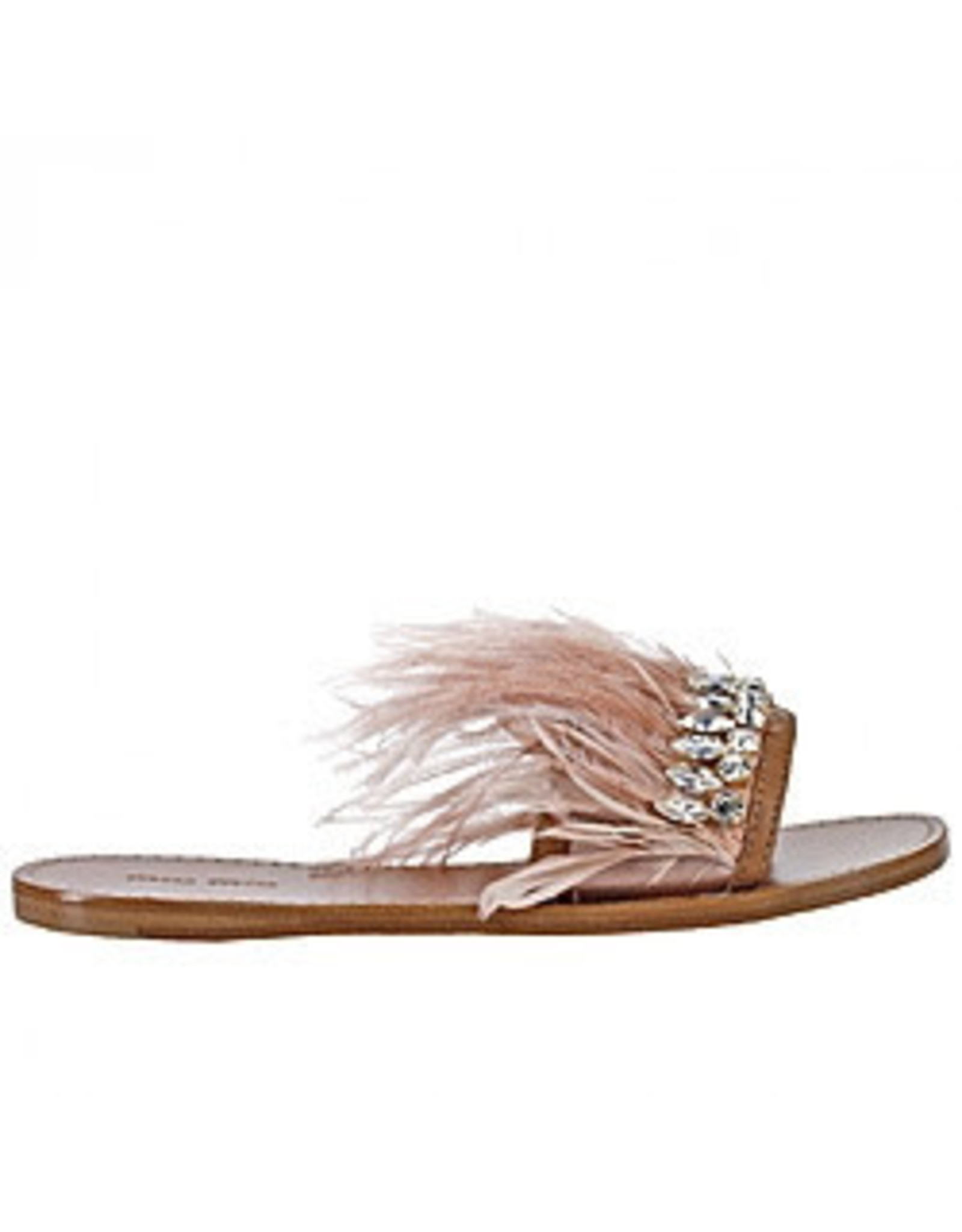 Love Shop Pray Crystal w/ feathers sandals