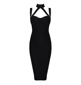 Love Shop Pray Halter strap party dress