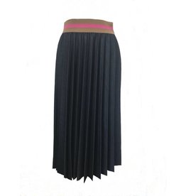 Souvenir Clubbing Denim pleated skirt