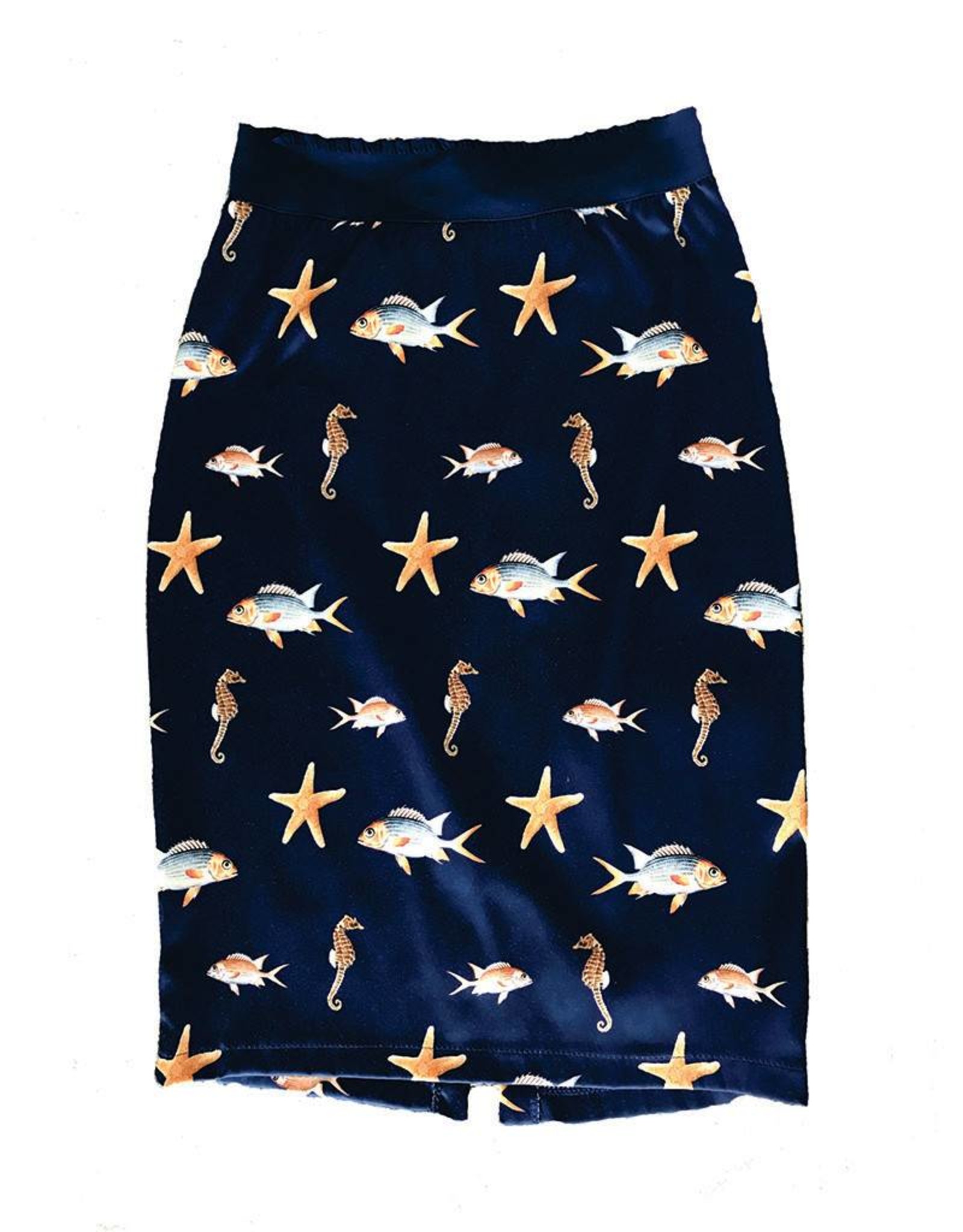 Que Guapa Fish printed skirt