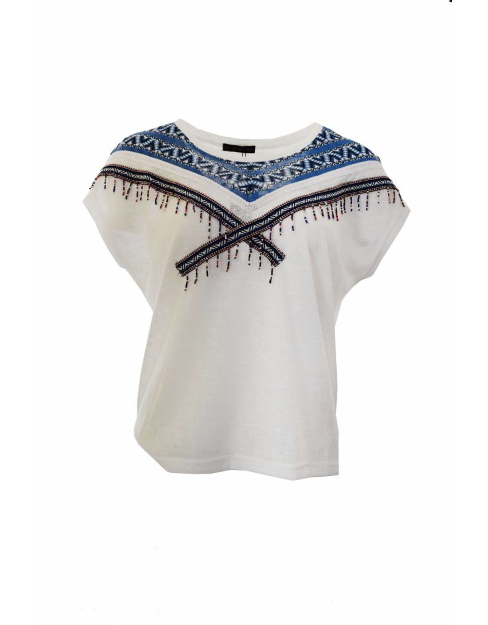 Ramos E Ramos/SMF Woman Hand beaded embroidered top