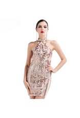 Love Shop Pray Sequins dress rose