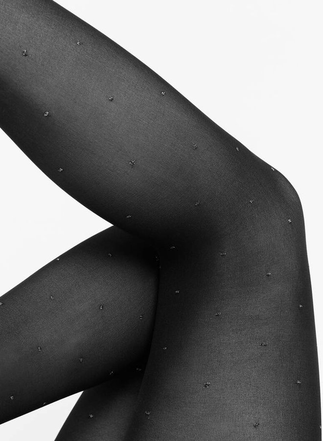 Swedish Stockings | Filippa Dots panty 50 denier zilver