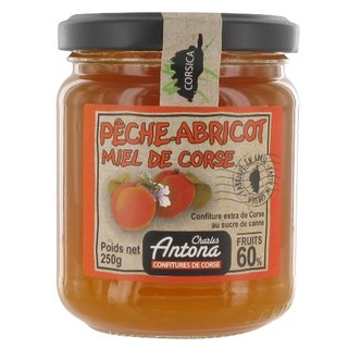 Confiture Peche Abricot Miel de Corse - Charles Antona - 250g