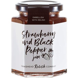 The Hawkshead Relish Company Strawberry and Black Pepper Jam - Hawkshead Relish - 227g