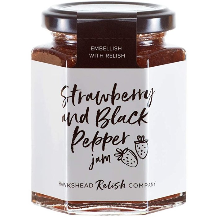 The Hawkshead Relish Company Strawberry and Black Pepper Jam - Hawkshead Relish - 227g