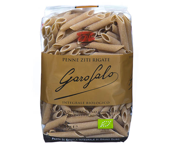 Garofalo Pasta Organic Wholemeal Penne Ziti Rigate Pasta - 5-70 - Garofalo - 500g