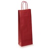 Red Paper Gift Bag for 1 Bottle