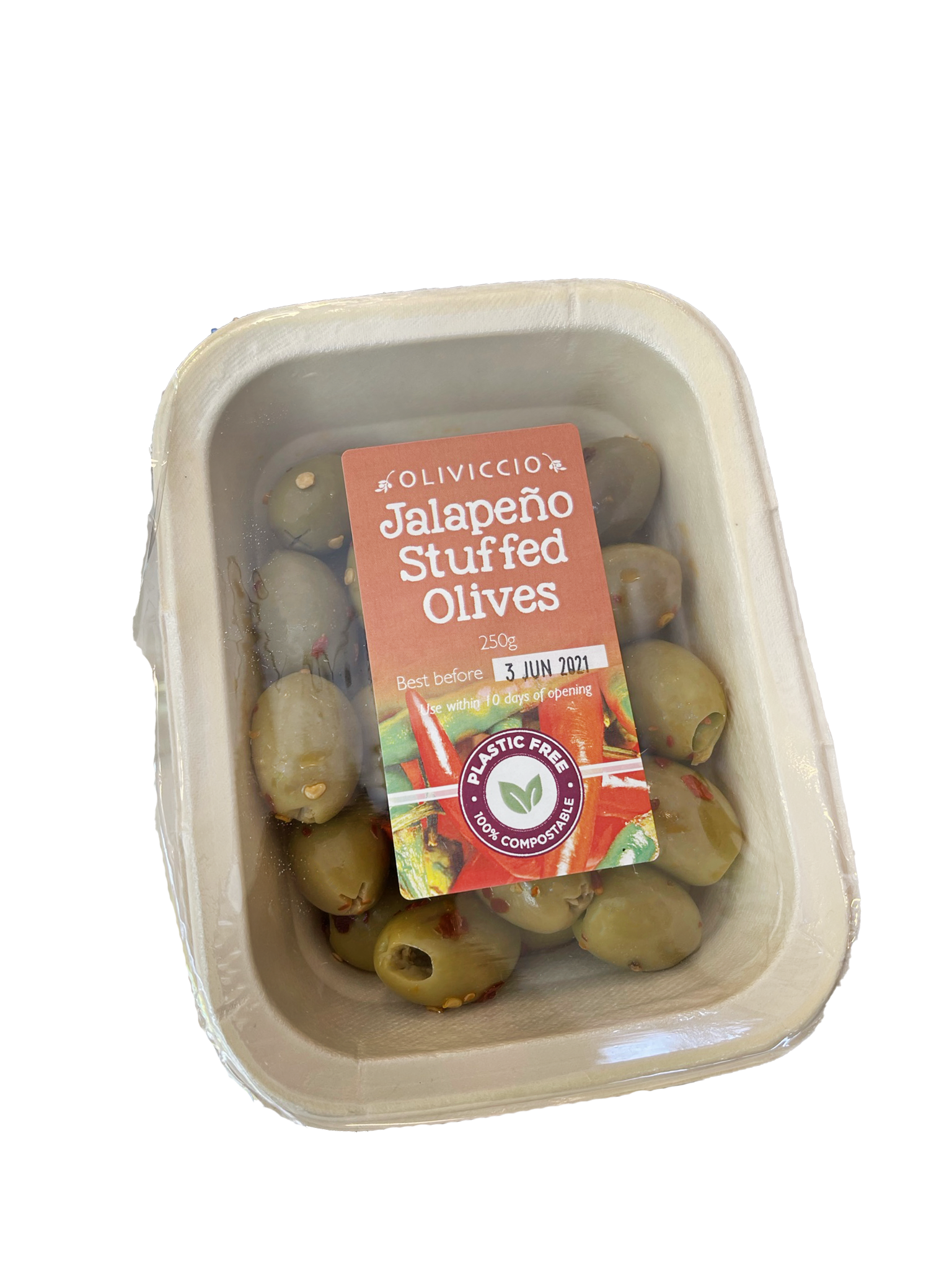 Oliviccio Jalapeno Stuffed Olives 250g