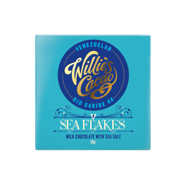 Willie's Cacao Sea Flakes - Rio Caribe 44 Milk Chocolate -  Willie's Cacao  - 50g